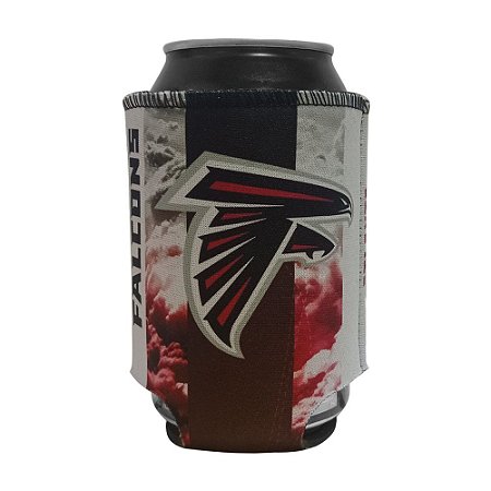 Porta Latinhas Neoprene Atlanta Falcons NFL Vermelho