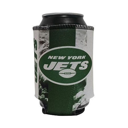 Porta Latinhas Neoprene New York Jets NFL Verde