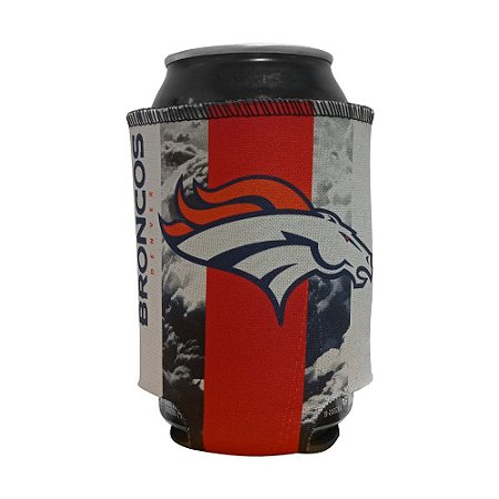 Porta Latinhas Neoprene Denver Broncos NFL Laranja