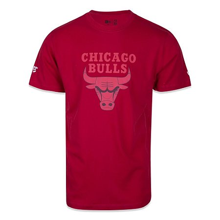Camiseta New Era Chicago Bulls NBA Core Surton Vermelho