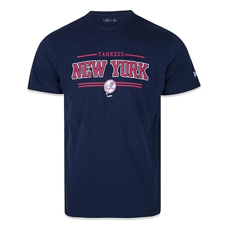 Camiseta New Era New York Yankees MLB College City Marinho
