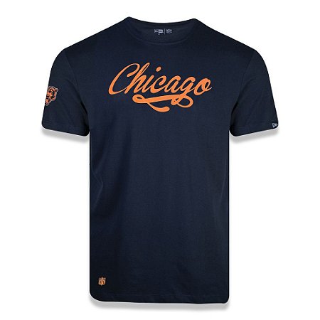 Camiseta New Era Chicago Bears NFL Go Team Marinho