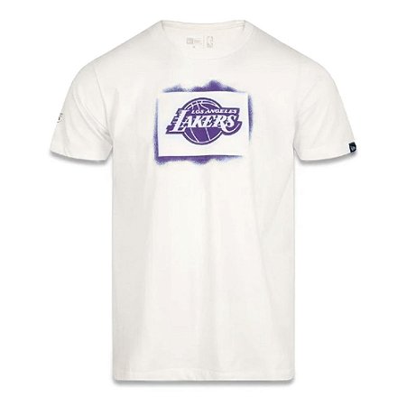 Camiseta New Era Los Angeles Lakers NBA Street Life Stencil