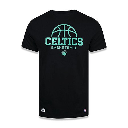 Camiseta NBA Boston Celtics Ball Name Estampada Preto