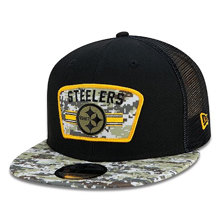 Boné New Era Pittsburgh Steelers 950 NFL 21 Salute Service