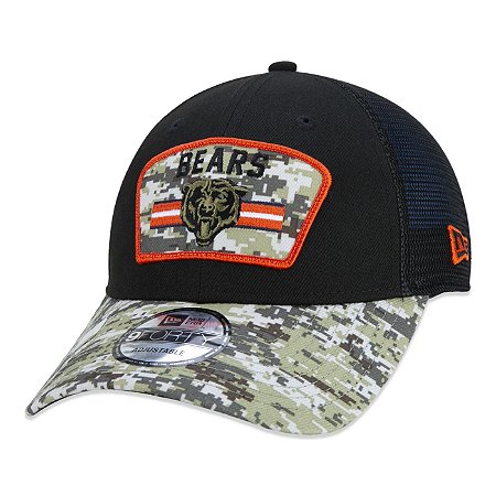 Boné New Era Chicago Bears 940 NFL 21 Salute Service