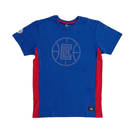 Camiseta NBA Los Angeles Clippers Core Ball Dotted Azul
