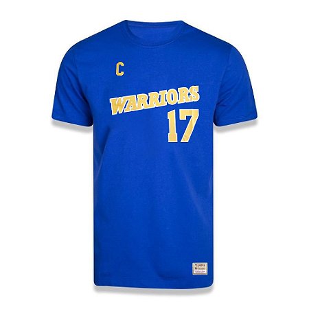 Camiseta M&N Golden State Warriors Chris Mullin 17 Azul