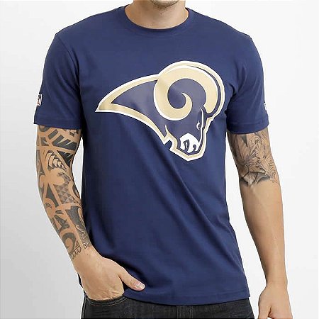 Camiseta Los Angeles Rams NFL Basic Azul - New Era - FIRST DOWN - Produtos  Futebol Americano NFL