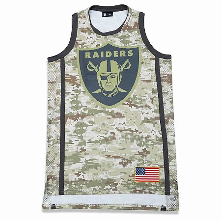 Regata Jersey Oakland Raiders Salute to Service Militar NFL - New Era