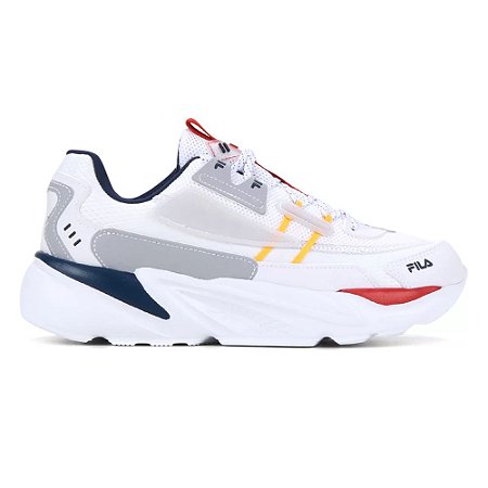 Tenis Fila Masculino Invictus Branco/Azul Marinho