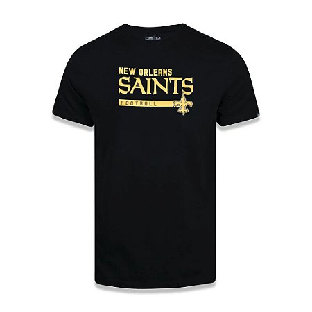 Camiseta New Era New Orleans Saints Team Preto