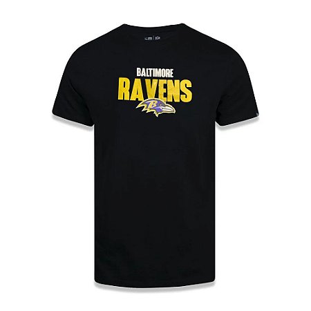 Camiseta New Era Baltimore Ravens Bold Preto