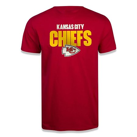 Camiseta New Era Kansas City Chiefs Bold Vermelho