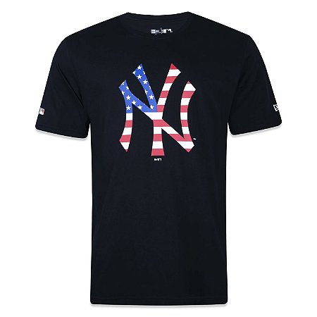 Camiseta New Era New York Yankees Core USA Preto