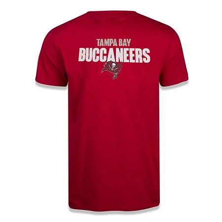 Camiseta New Era Tampa Bay Buccaneers NFL Bold Vermelho