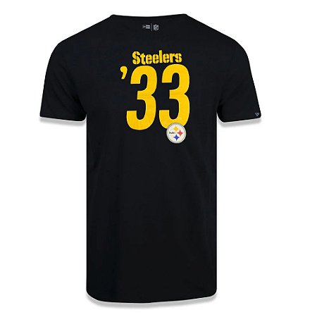 Camiseta New Era Pittsburgh Steelers Numbers Preto