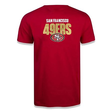 Camiseta New Era San Francisco 49ers Bold Vermelho