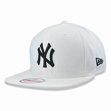Boné New York Yankees strapback Black on White MLB - New Era
