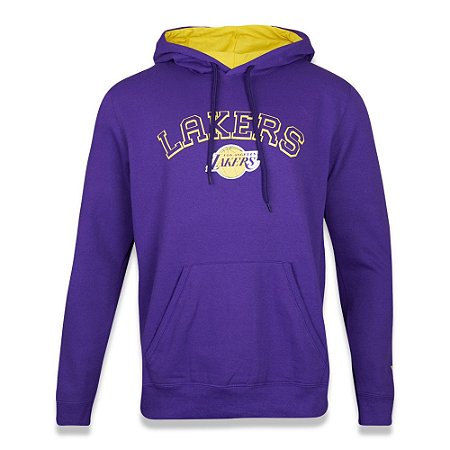 Moletom Canguru New Era Los Angeles Lakers Core College