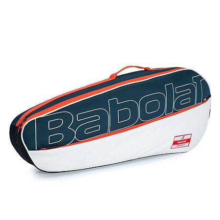 Raqueteira de Tenis Babolat Racket X3 Club Azul Branco