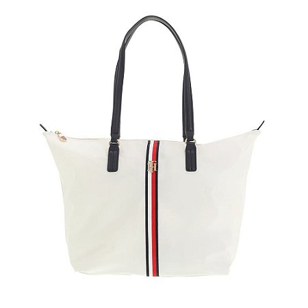 Bolsa Feminina Tommy Hilfiger Poppy Tote Corp Branco