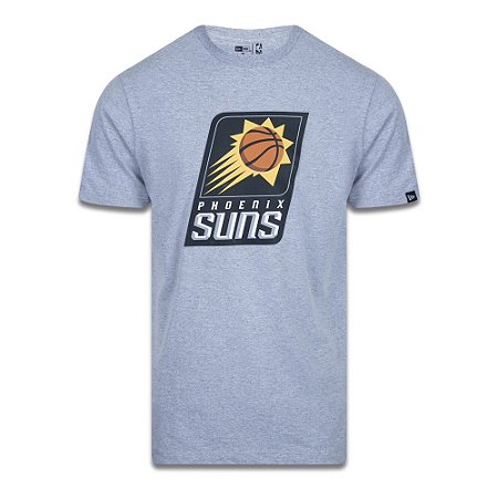 Camiseta New Era Phoenix Suns Basic Logo NBA Cinza