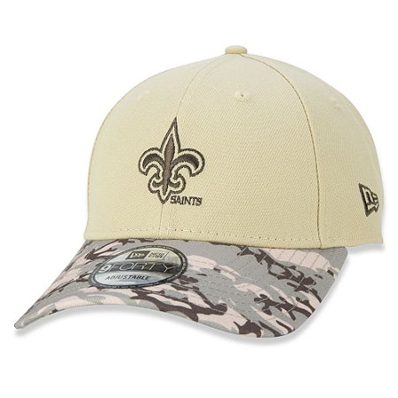 Boné New Era New Orleans Saints 940 Wild Style Camo Visor