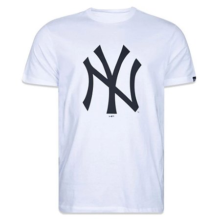 Camiseta New Era New York Yankees Basic Essentials Branco