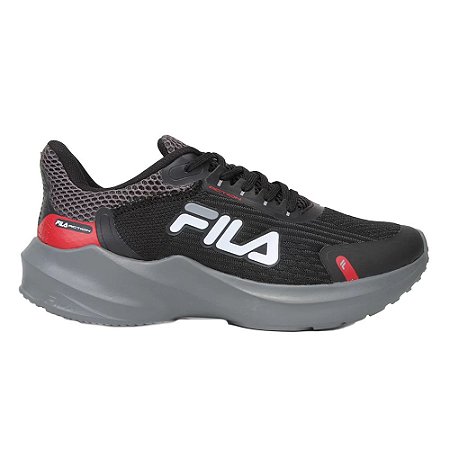 Tenis Masculino Fila Action Preto Vermelho