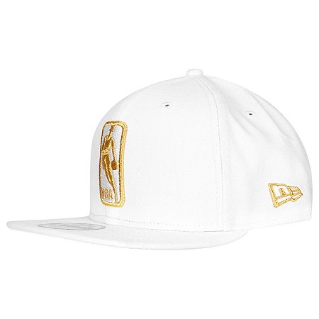 Boné Basic Logo NBA 950 Snapback Branco Dourado - New Era