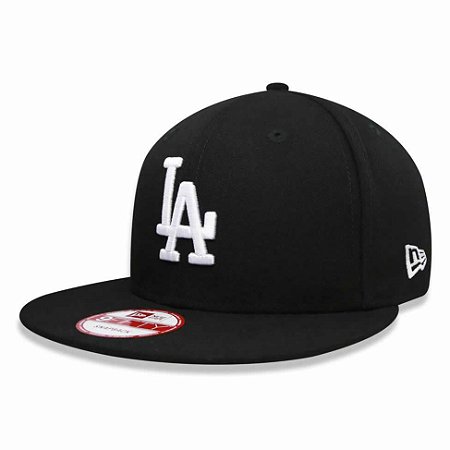 Boné Los Angeles Dodgers strapback White on Black MLB - New Era