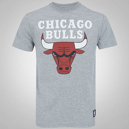 Camiseta Chicago Bulls NBA Basic Cinza - New Era