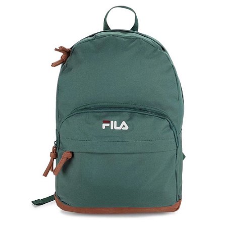 Mochila Fila Unissex Suede Verde Marrom