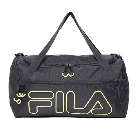 Bolsa Fila Unisex Pratical Cinza Escuro Amarelo