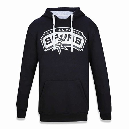 Casaco Moletom San Antonio Spurs Raglan Canguru C/ Capuz - New Era