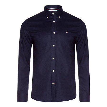 Camisa Social Tommy Hilfiger Core Stretch Reg Oxford Shirt