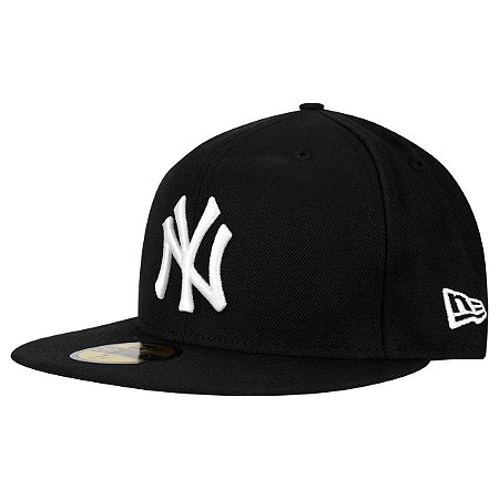 Boné New York Yankees 5950 Basic Preto Fechado - New Era