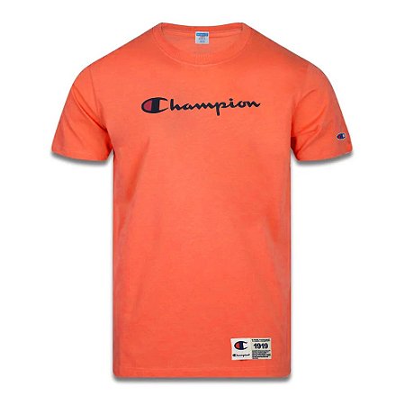 Camiseta Manga Curta Champion Malhão Script Patch Logo