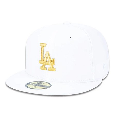 Boné New Era 5950 Los Angeles Dodgers Aba Reta Branco