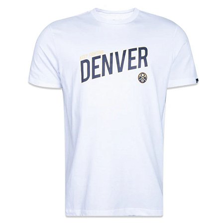 Camiseta New Era Denver Nuggets Core Branco