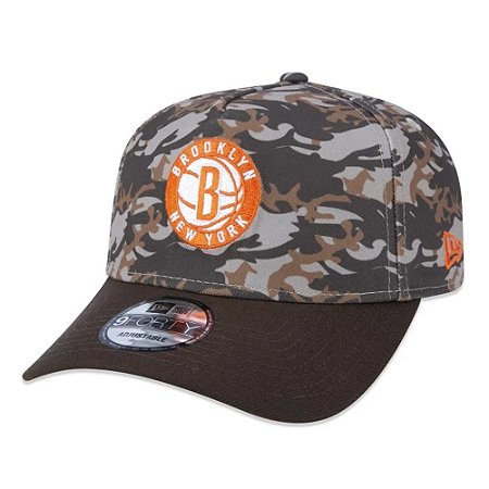 Boné New Era 940 Brooklyn Nets A-Frame Neutral Wild Camo