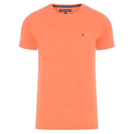 Camiseta Tommy Hilfiger Essential Laranja