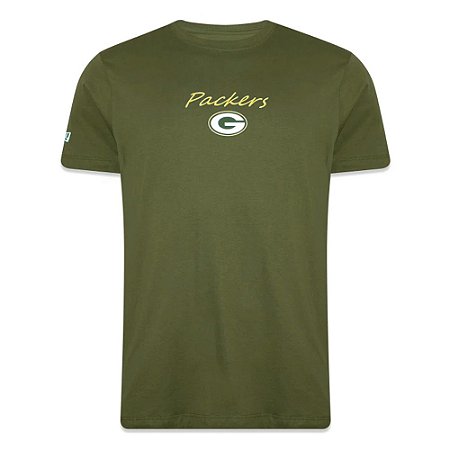 Camiseta New Era Green Bay Packers Classic Verde Oliva