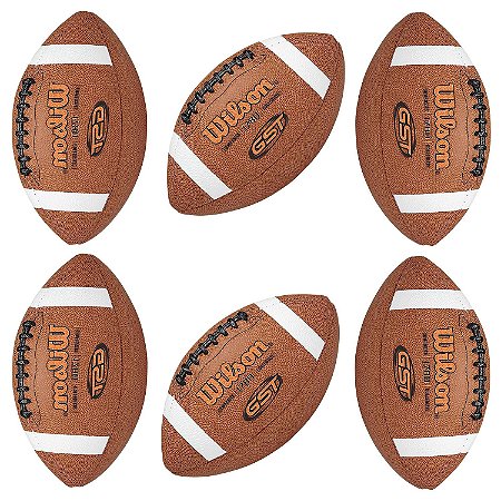 KIT de 6 bolas Futebol Americano GST Composite NFL - Wilson