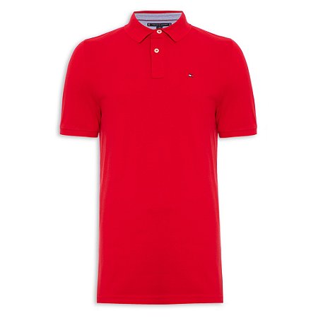 Camiseta Gola Polo Tommy Hilfiger IVY Shirt Vermelho
