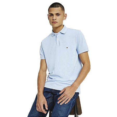 Camiseta Gola Polo Tommy Hilfiger Im 1985 Regular Azul