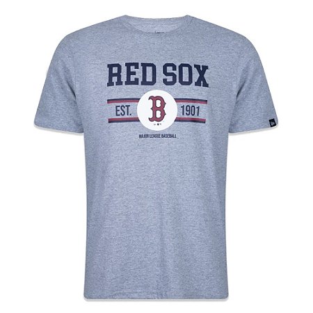 Camiseta New Era Boston Red Sox Core Classic Cinza