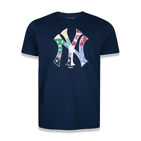 Camiseta New Era New York Yankees 90 Pailsey Azul Marinho