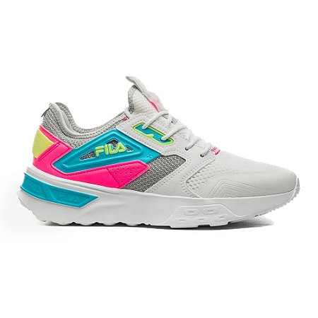 Tenis Feminino Fila Attech Branco Rosa